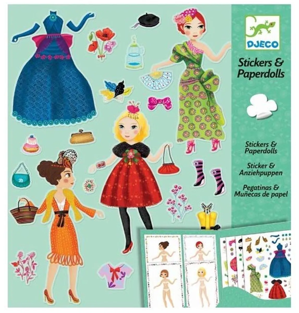 Djeco Massive Fashion Stickers - Multicolor