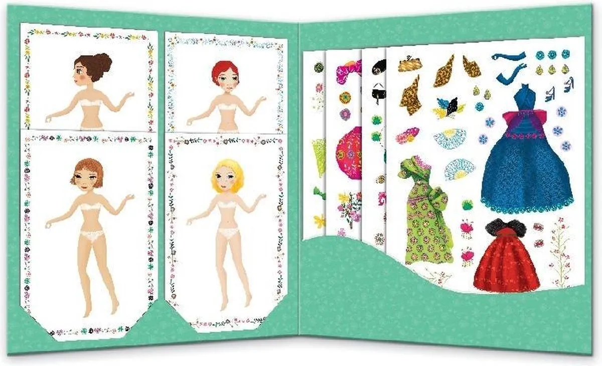 Djeco Massive Fashion Stickers - Multicolor