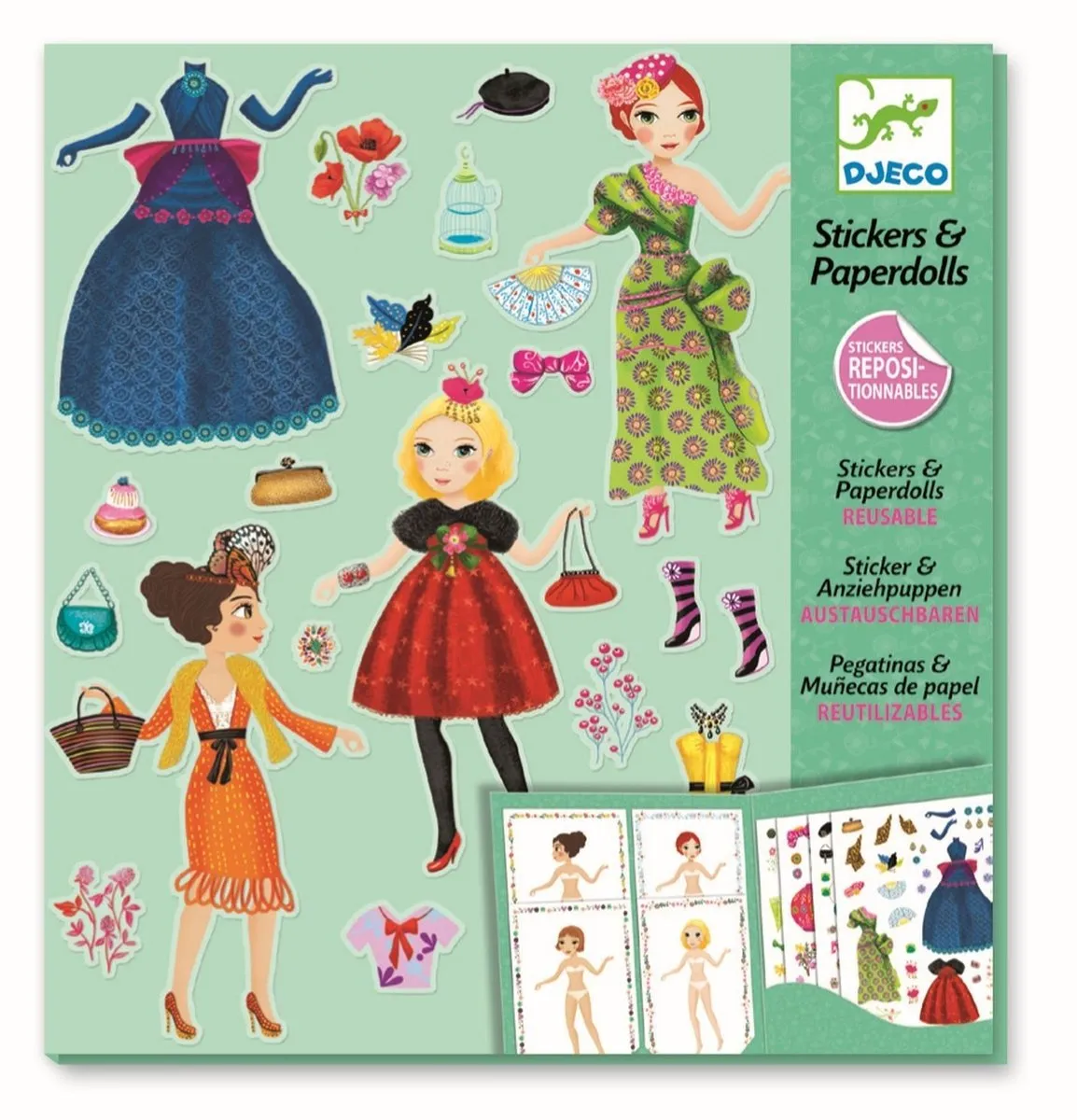 Djeco Massive Fashion Stickers - Multicolor