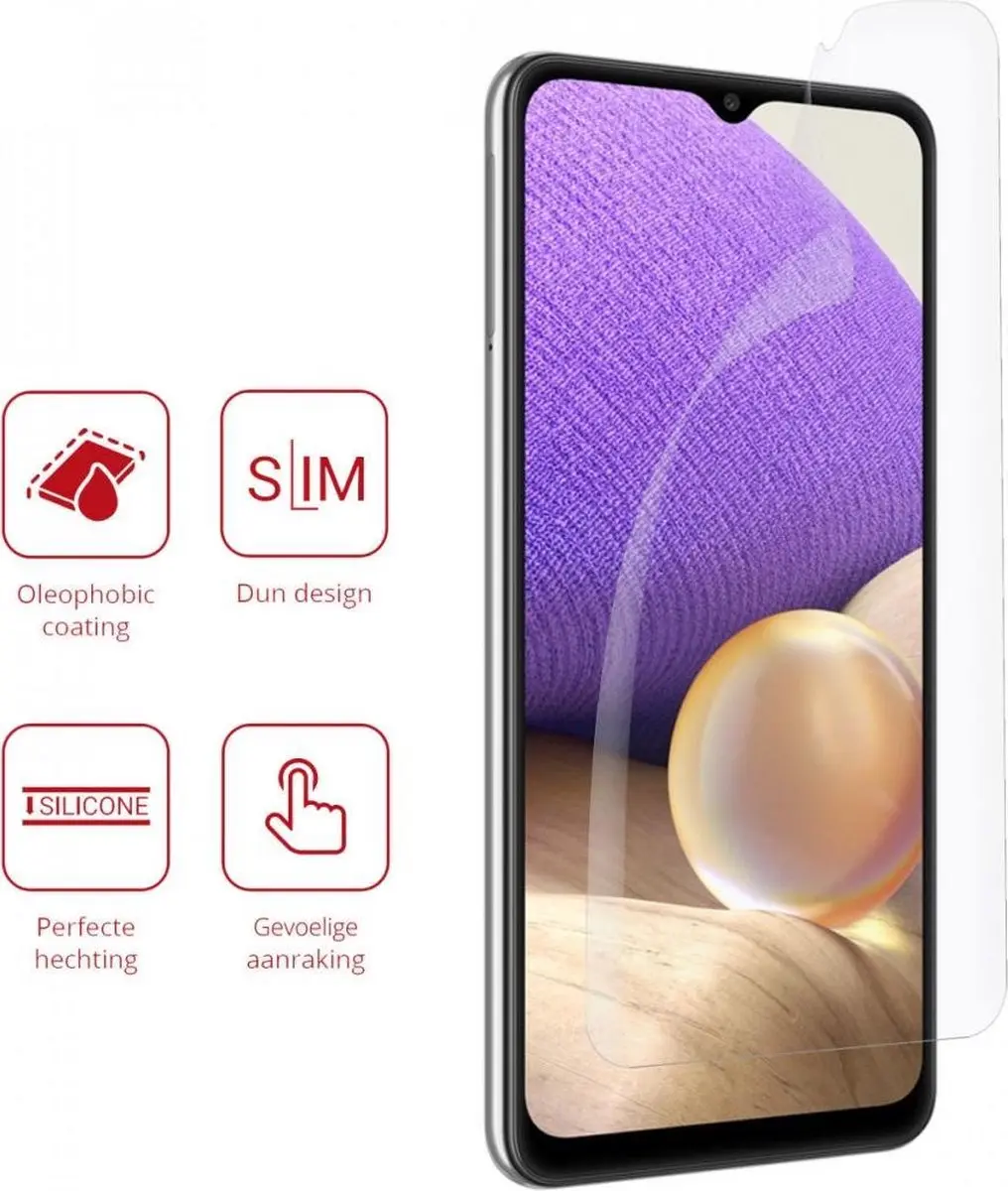 Rosso Screen Protector Ultra Clear - Samsung Galaxy A32 5G - 2 Stuks
