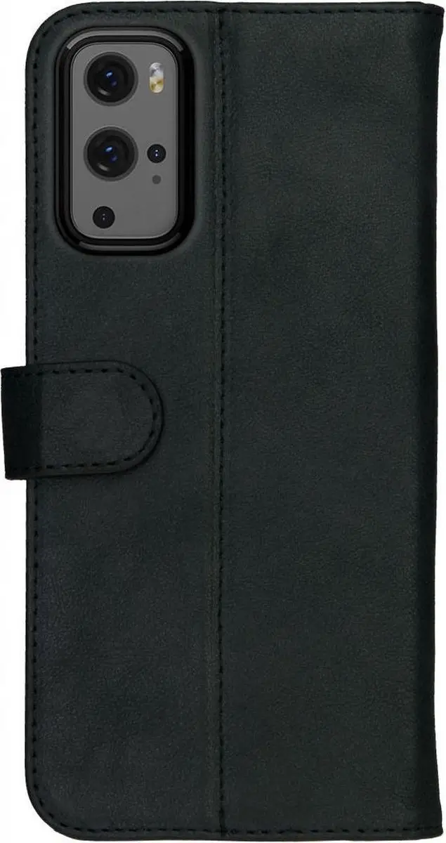 Rosso Deluxe Book Case OnePlus 9 Pro - 3 Pasjes - Zwart