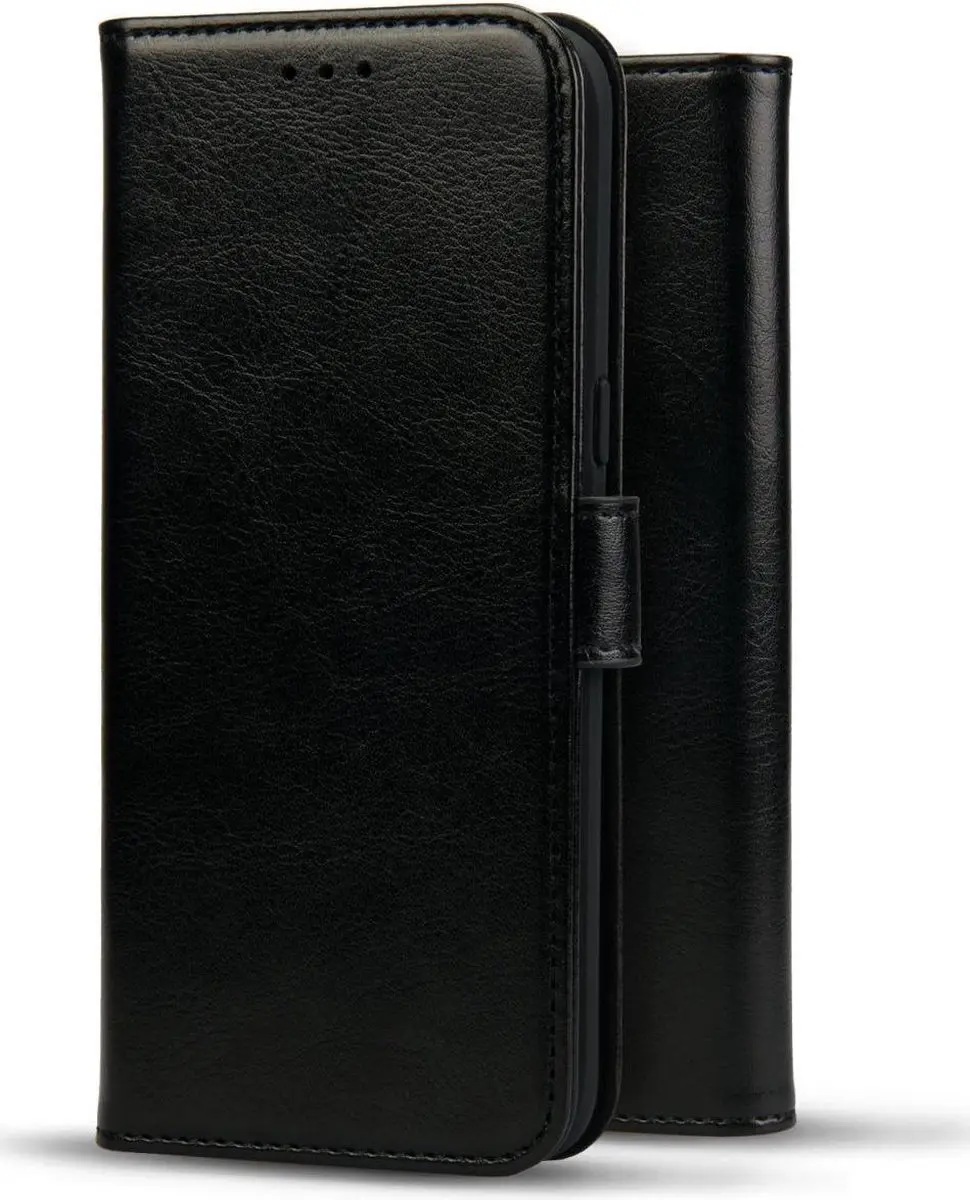 Rosso Element Book Case Wallet A72 - 3 Pasjes - Zwart