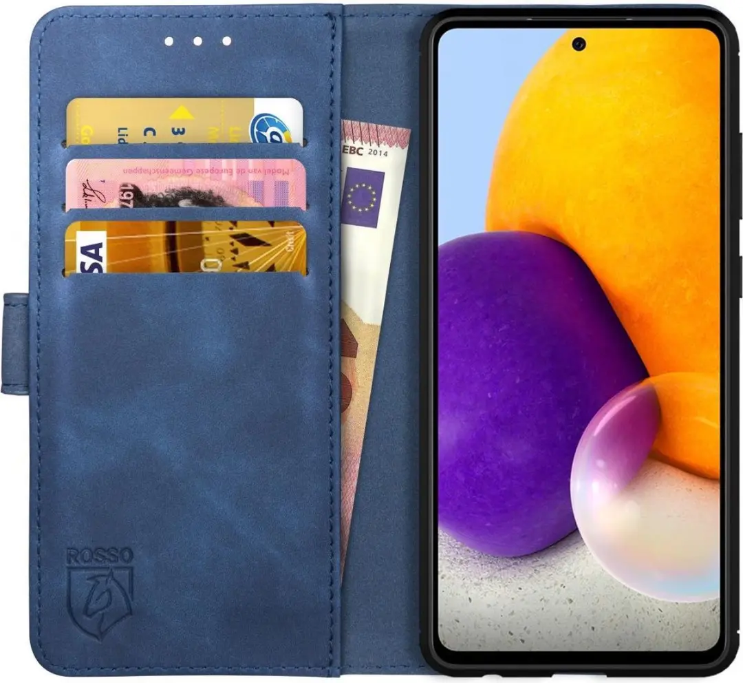 Rosso Element Book Case Wallet Hoesje Geschikt voor Samsung Galaxy A72