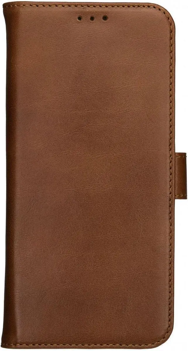 Rosso Deluxe Hoesje iPhone 12/12 Pro - 3 Pasjes - Bruin
