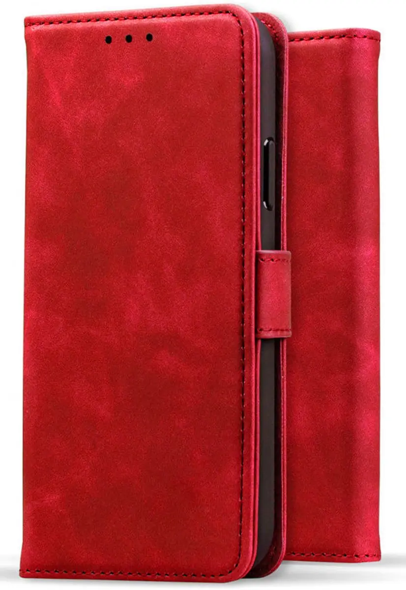 Rosso Element Book Case Wallet iPhone SE 2020/2022 - 3 Pasjes - Rood