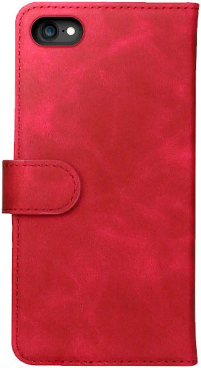 Rosso Element Book Case Wallet iPhone SE 2020/2022 - 3 Pasjes - Rood
