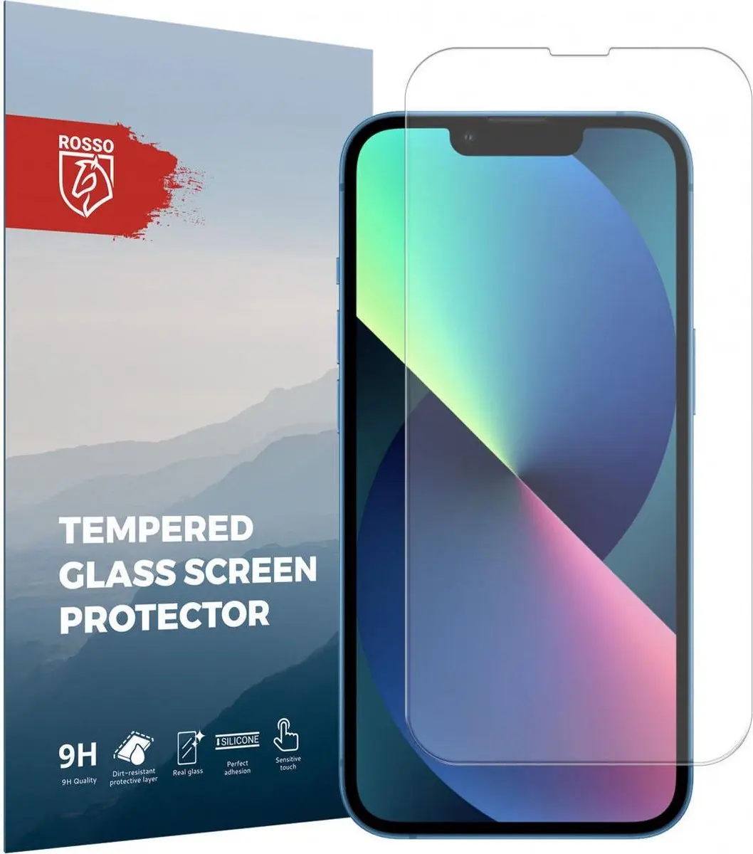 Rosso Screen Protector Geschikt voor Apple iPhone 13 / 13 Pro 9H Tempered Glass