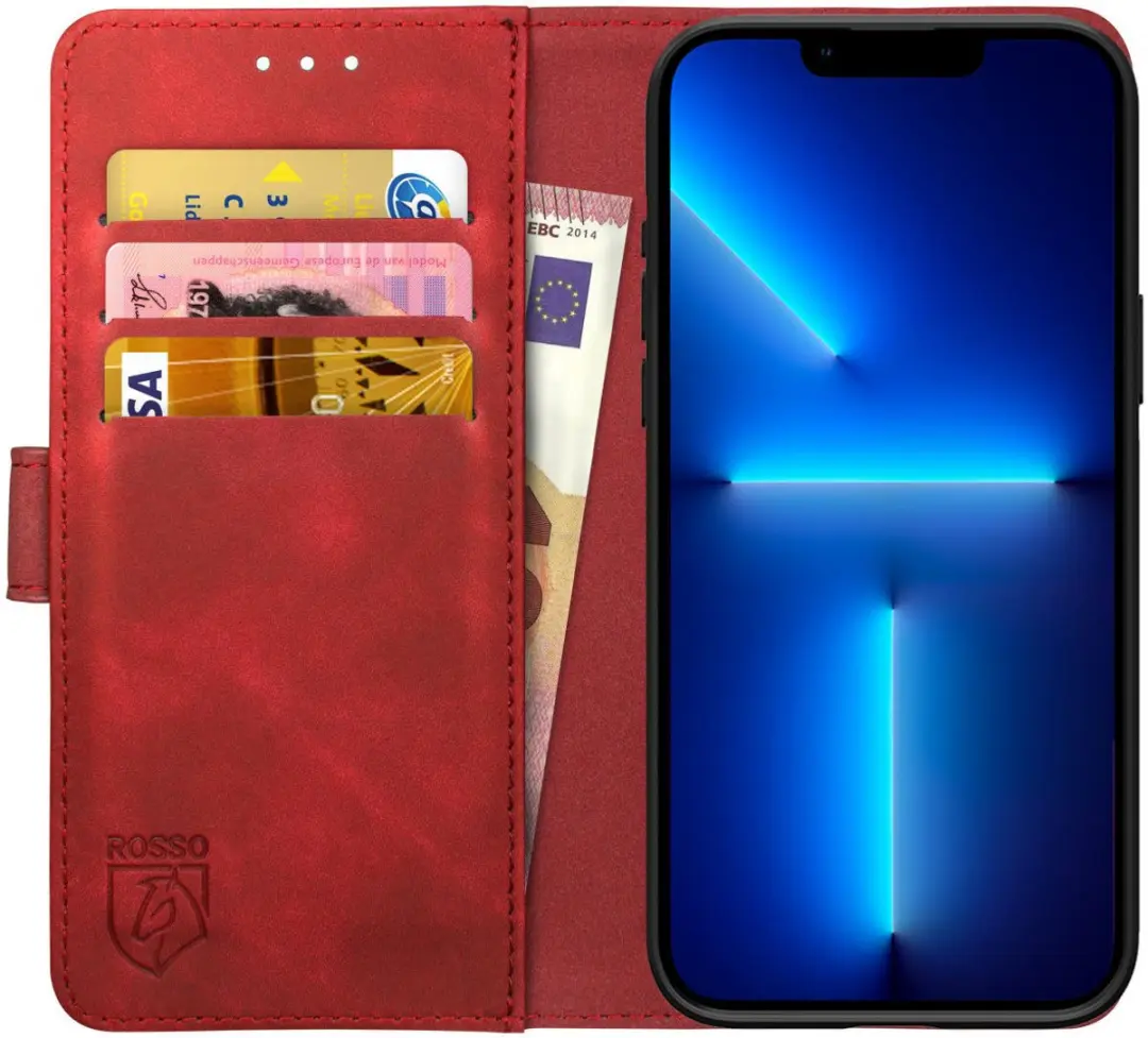 Rosso Element Book Case Wallet Hoesje Geschikt voor Apple iPhone 13 Pro