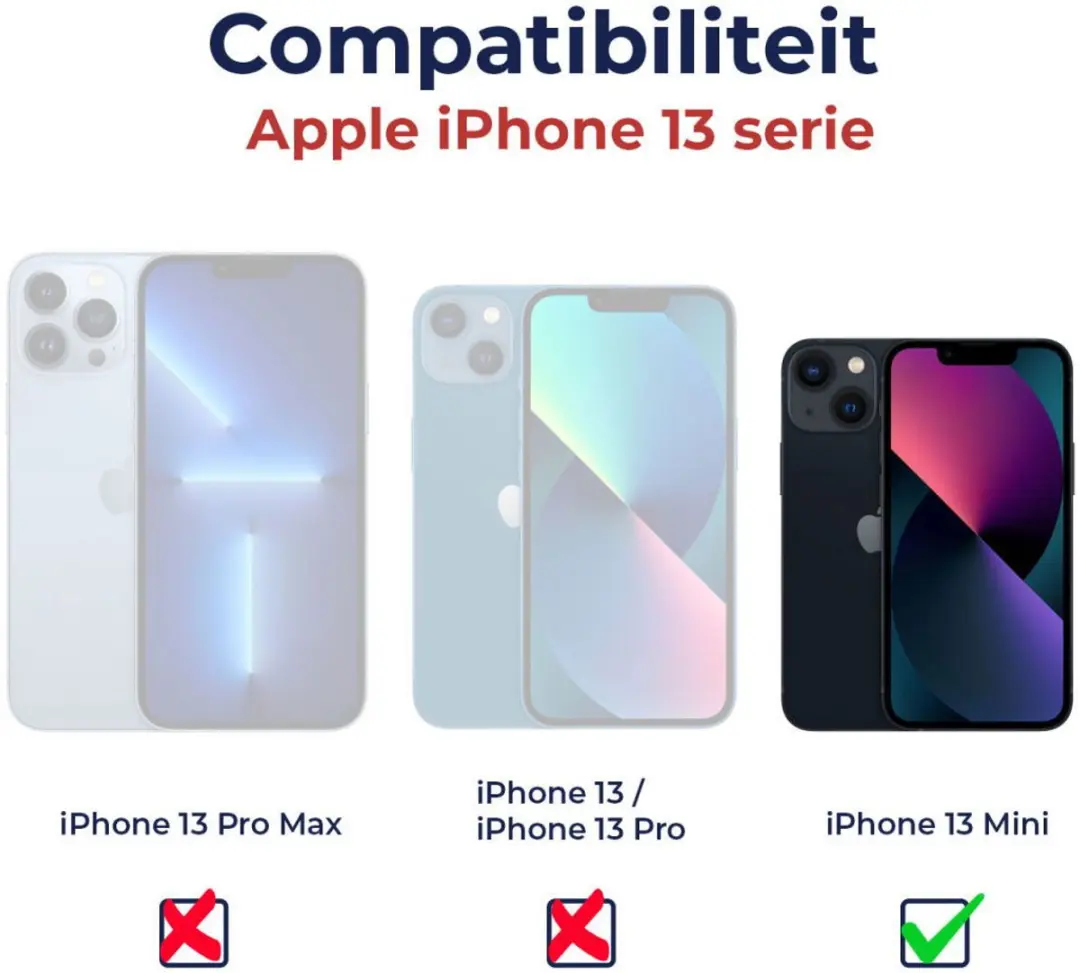Rosso 9H Tempered Glass iPhone 13 Mini - Schermbeschermer
