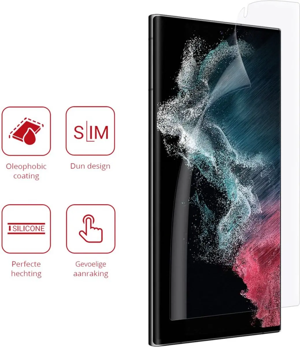 Rosso Screen Protector Ultra Clear - Samsung Galaxy S22 Ultra - 2 Stuks