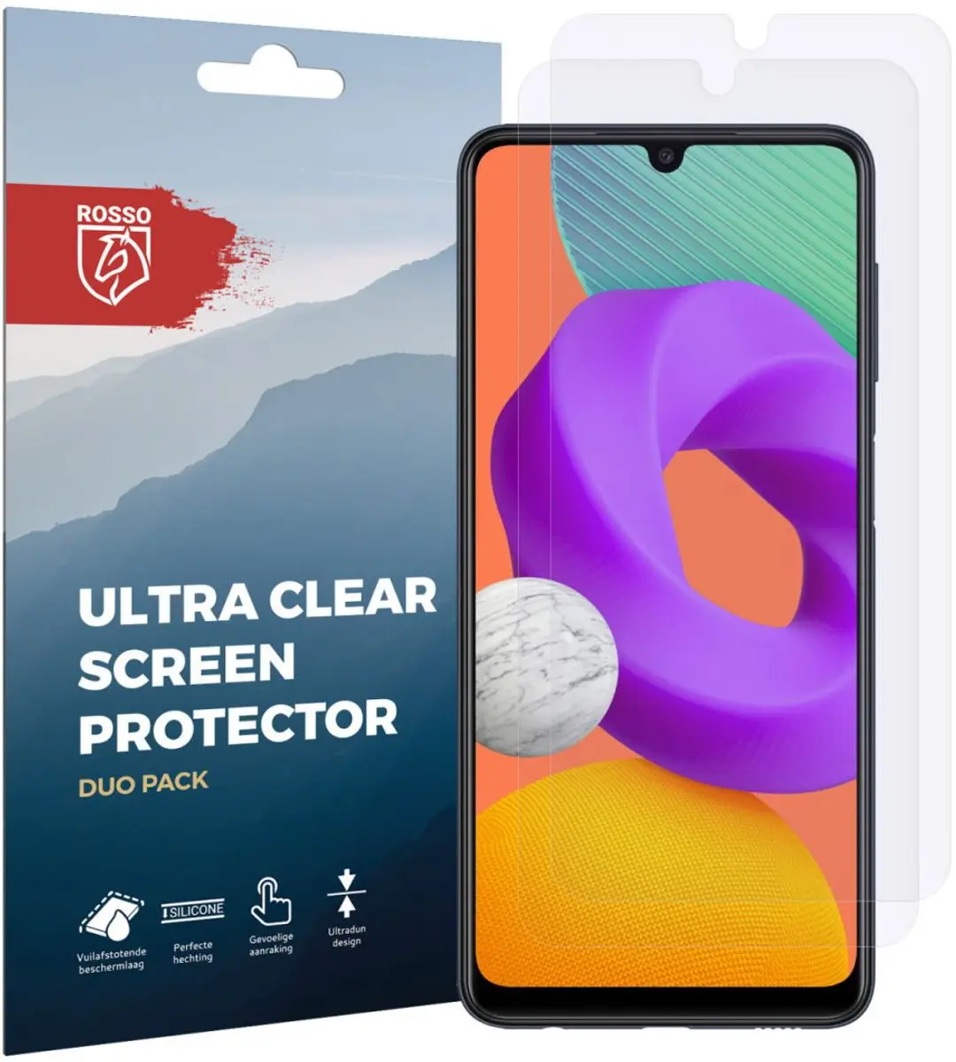 Rosso Clear Screen Protector Duo Pack - Samsung Galaxy A22/M22
