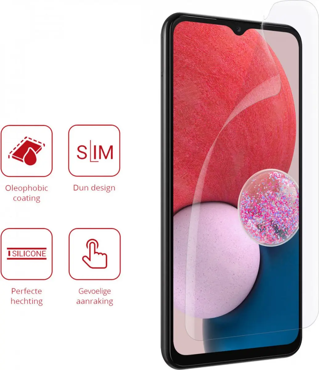 Rosso Screen Protector Ultra Clear voor Samsung Galaxy A13 4G - 2 Stuks