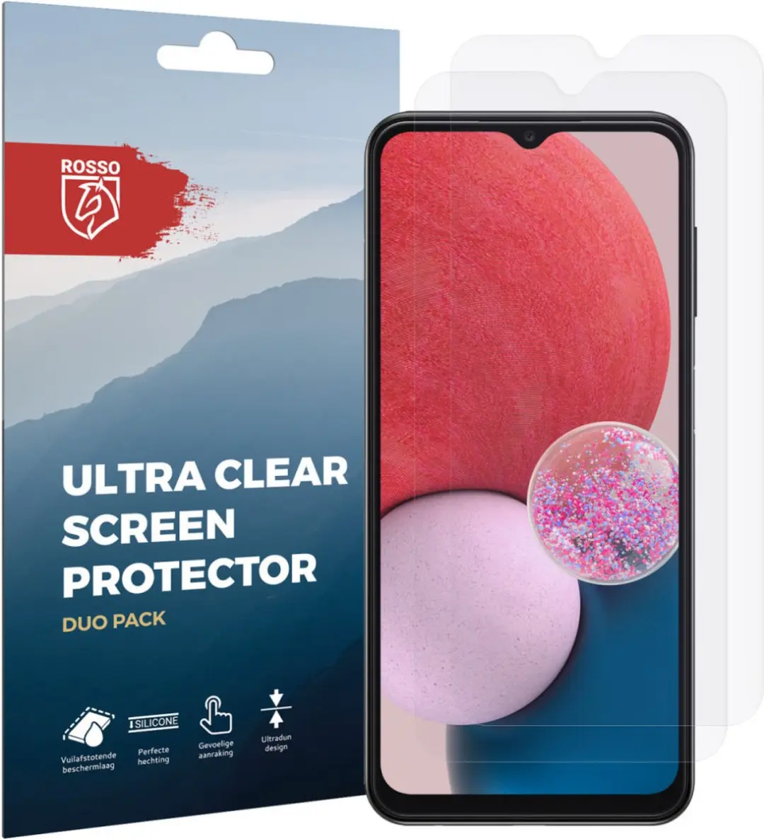 Rosso Screen Protector Ultra Clear voor Samsung Galaxy A13 4G - 2 Stuks