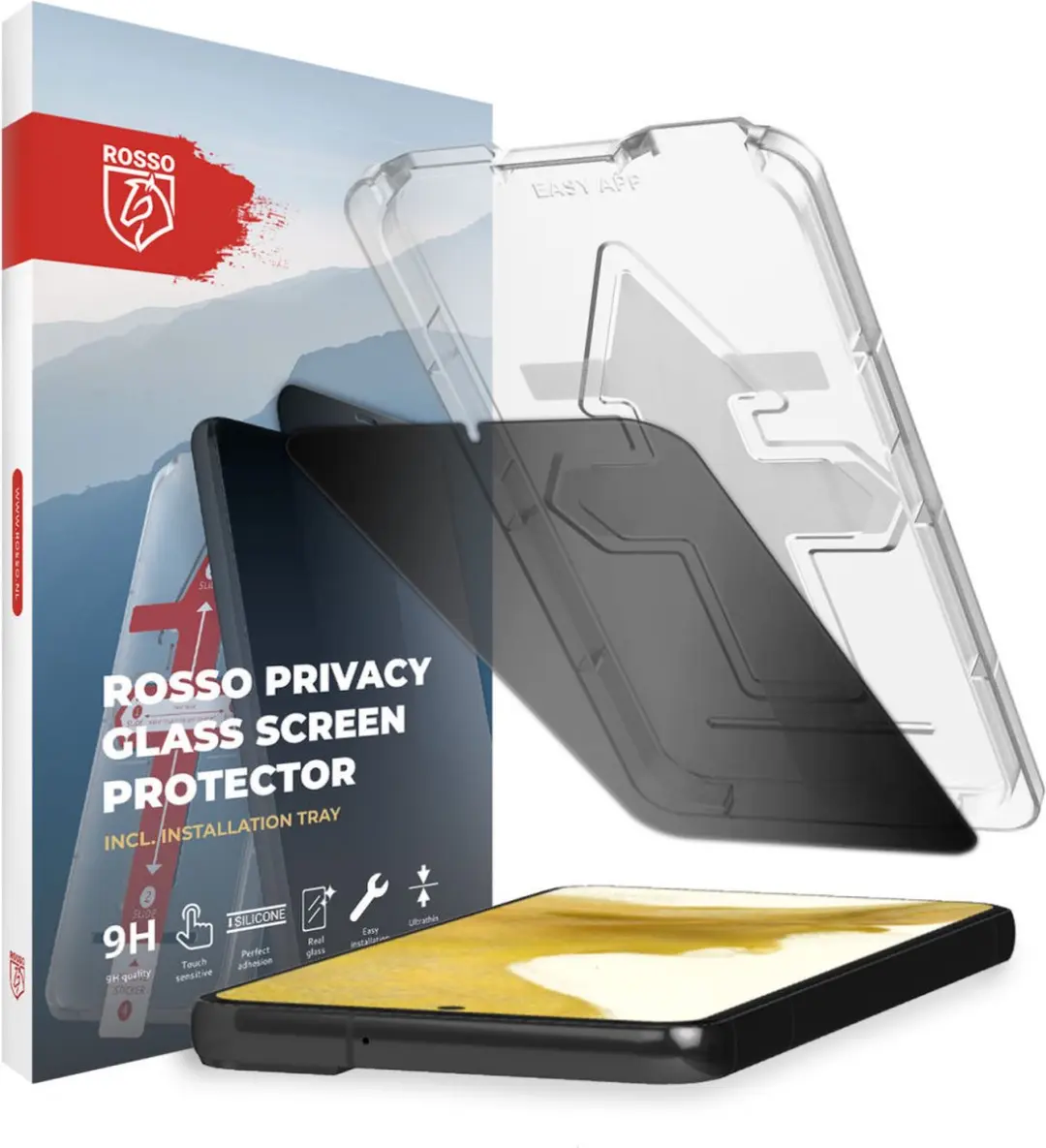 Rosso Privacy Screen Protector Geschikt voor Samsung Galaxy S22