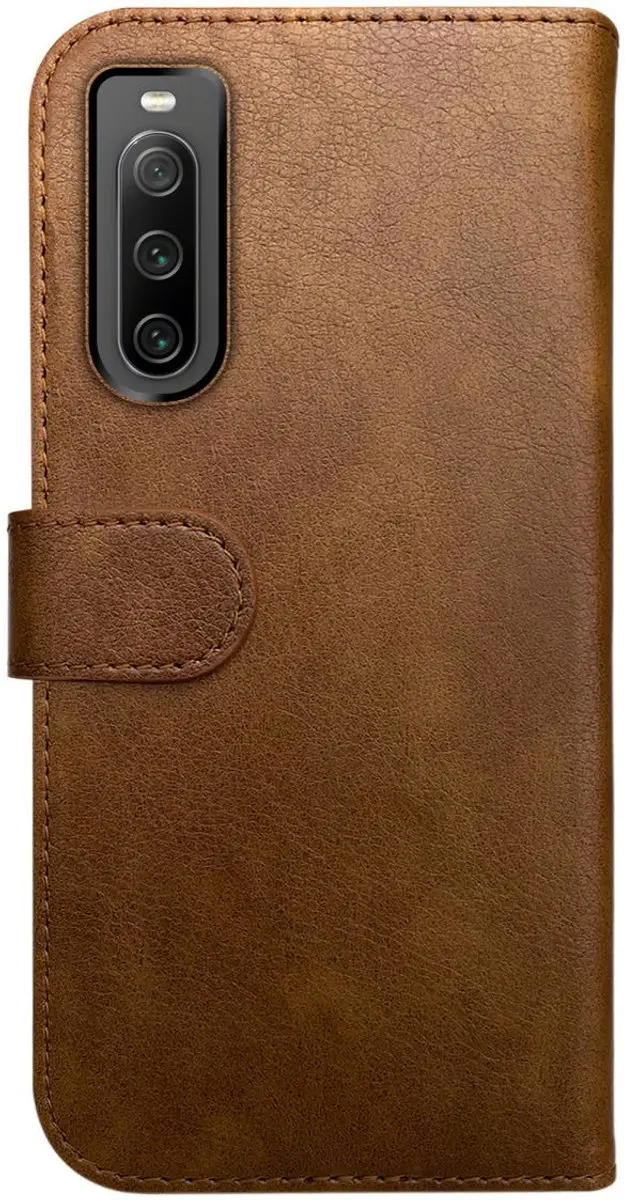 Rosso Element Book Case Wallet Sony Xperia 10 IV - 3 Pasjes - Bruin