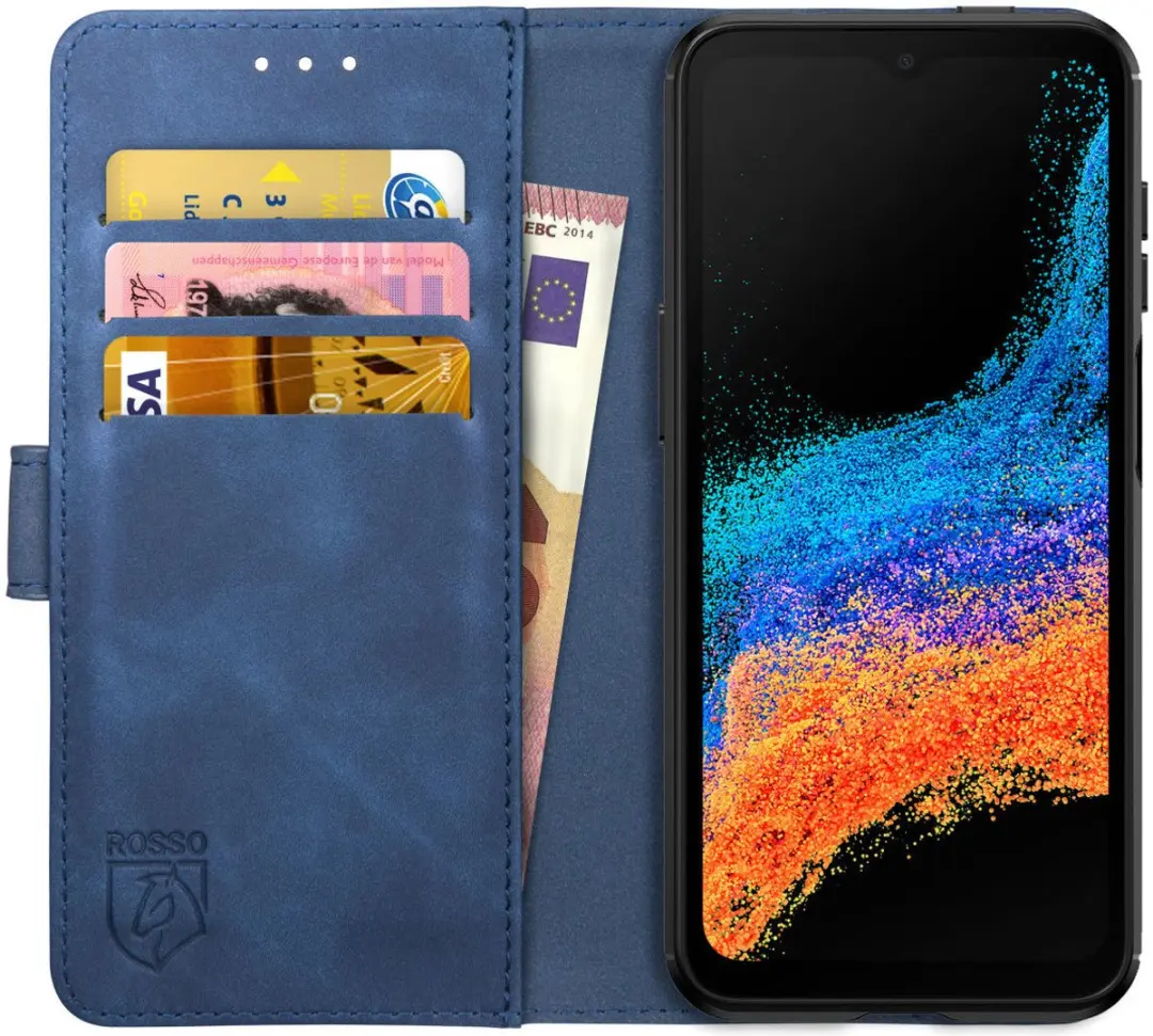 Rosso Element Book Case Wallet Hoesje Geschikt voor Samsung Galaxy Xcover 6 Pro