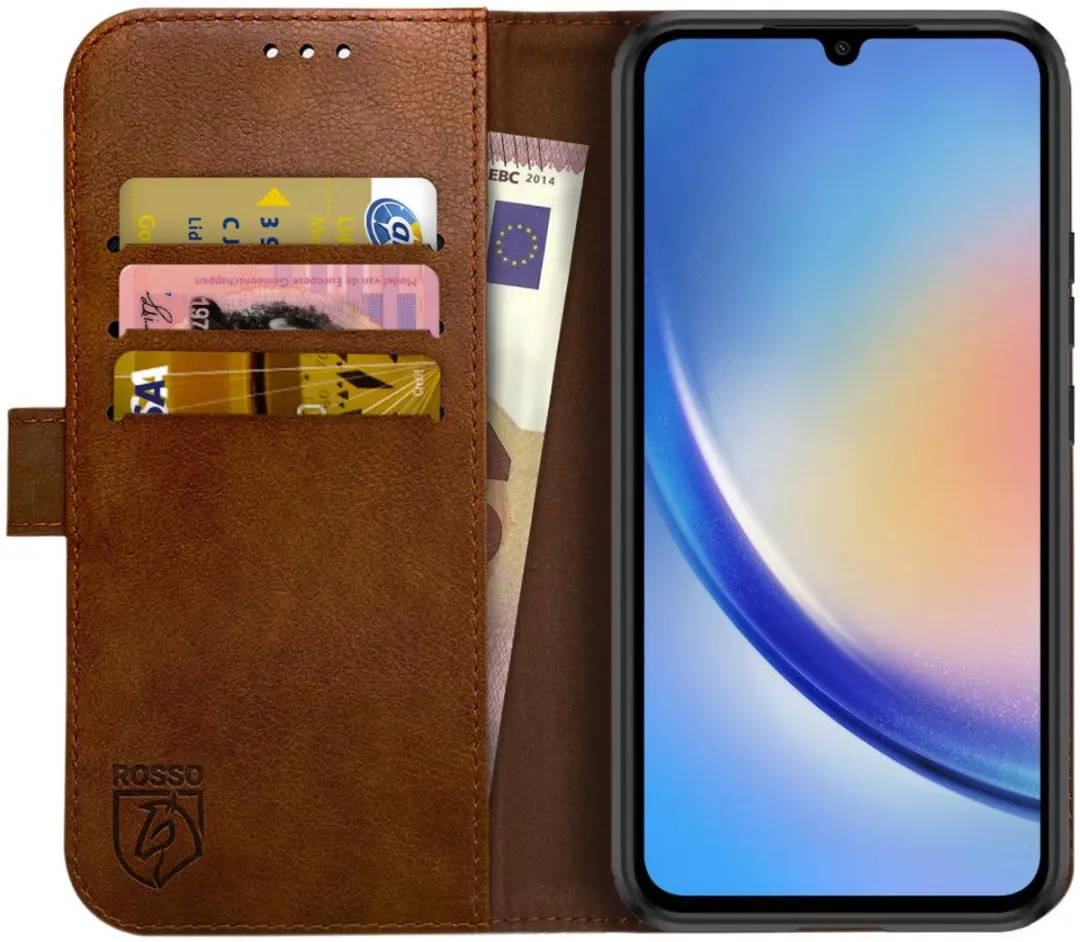 Rosso Element Book Case Wallet Hoesje Geschikt voor Samsung Galaxy A34