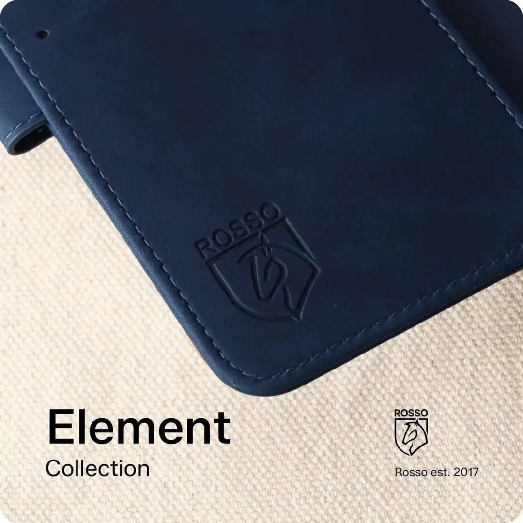 Rosso Element Book Case Wallet Hoesje 146134 - Samsung Galaxy A54 - 3 Pasjes - Blauw