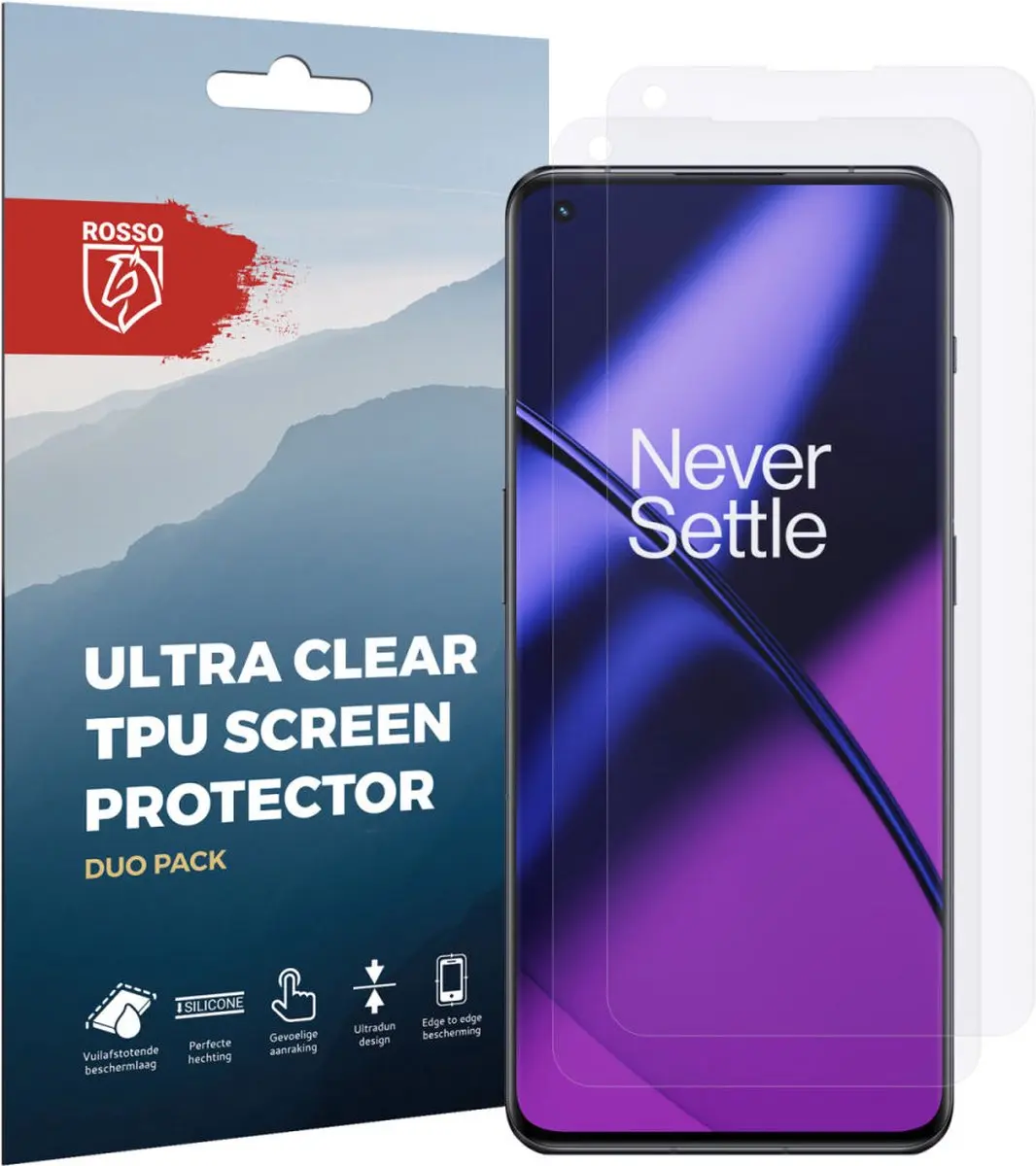 Rosso Screen Protector Ultra Clear 2 Stuks - OnePlus 11