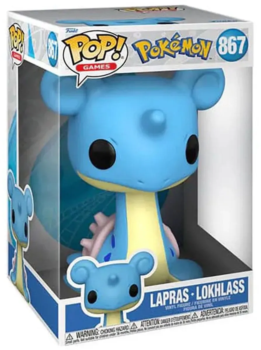Funko Pop! Pokémon Lapras Jumbo 25cm - Blauw