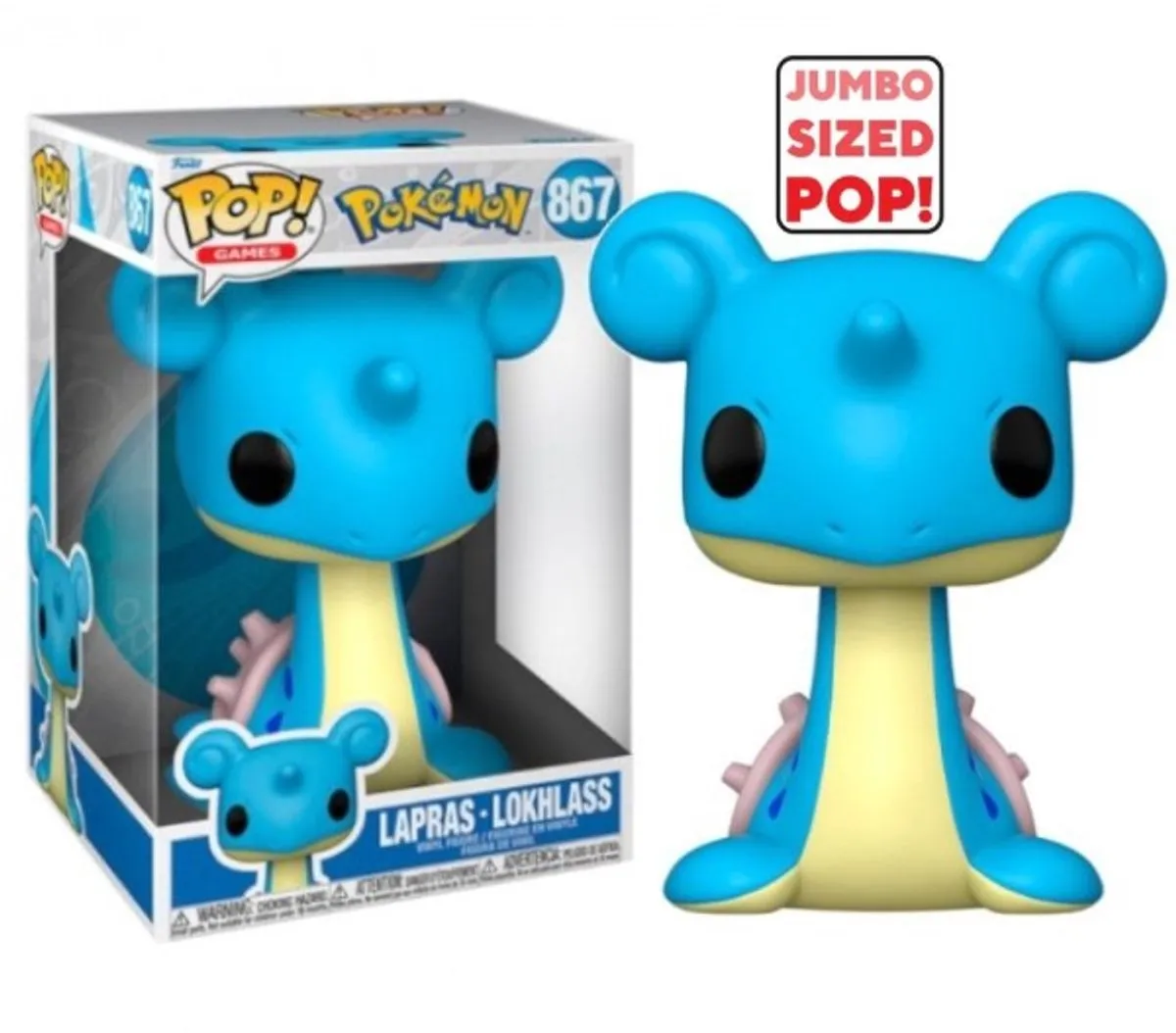 Funko Pop! Pokémon Lapras Jumbo 25cm - Blauw