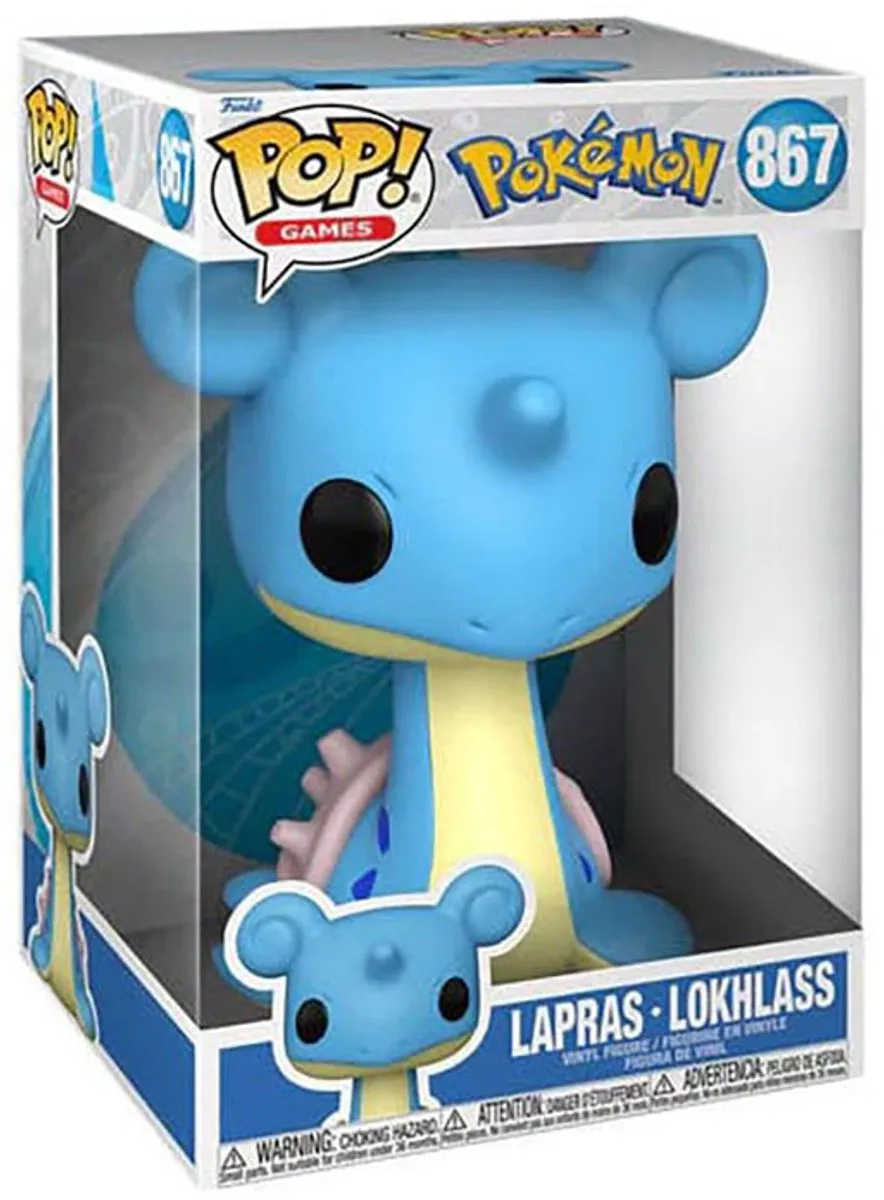Funko Pop! Pokémon Lapras Jumbo 25cm - Blauw