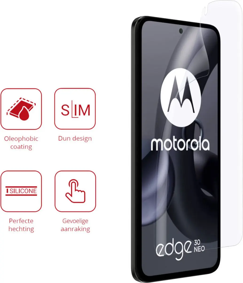 Rosso Screen Protector Ultra Clear - Motorola Edge 30 Neo - 2 Stuks