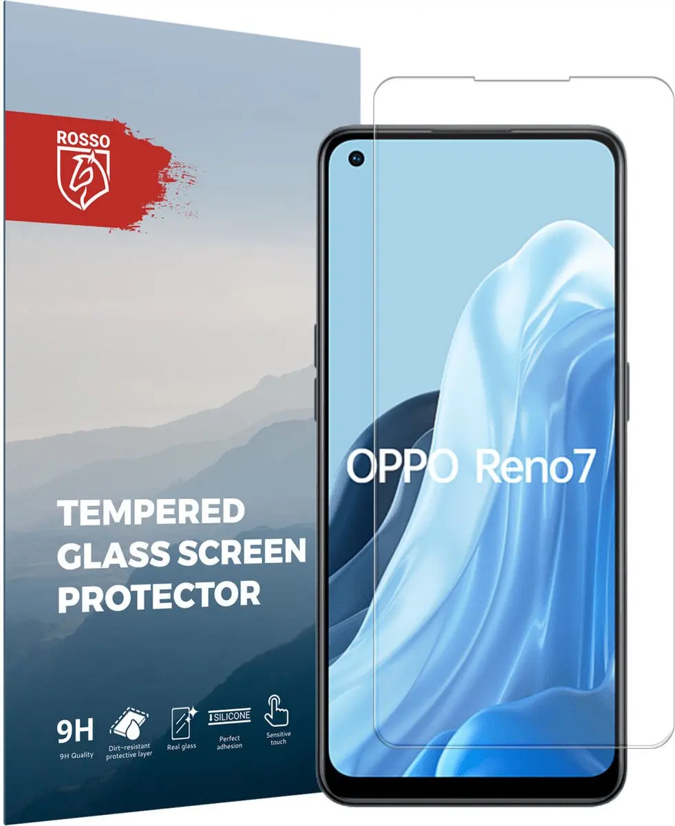 Rosso 9H Tempered Glass Screen Protector Geschikt voor Oppo Reno 7