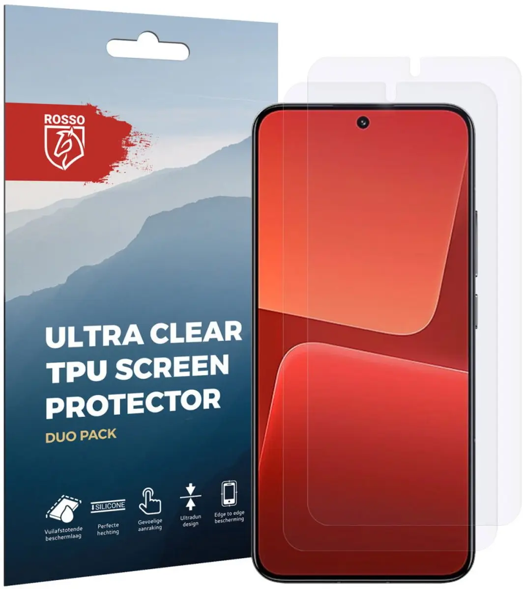Rosso Screen Protector Ultra Clear 2 Stuks - Xiaomi 13 - afbeelding 6 van 6