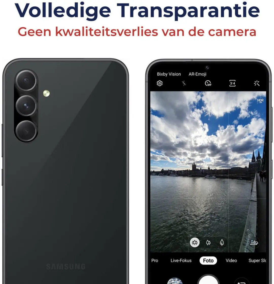 Rosso Camera Lens Protector Samsung Galaxy A54 - Glas - Zwart