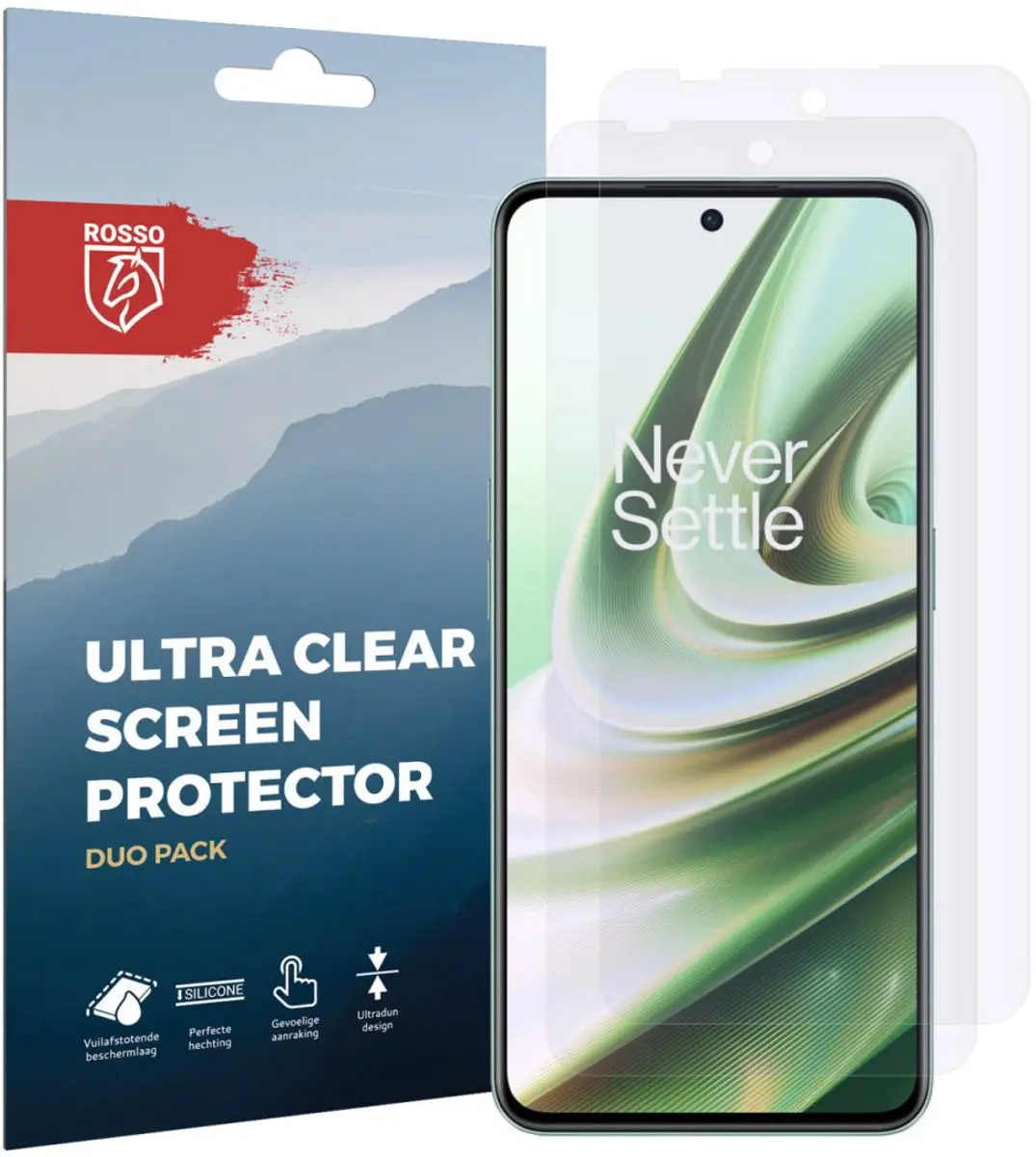 Rosso Screen Protector Ultra Clear voor OnePlus Nord CE 3 - 2 Stuks