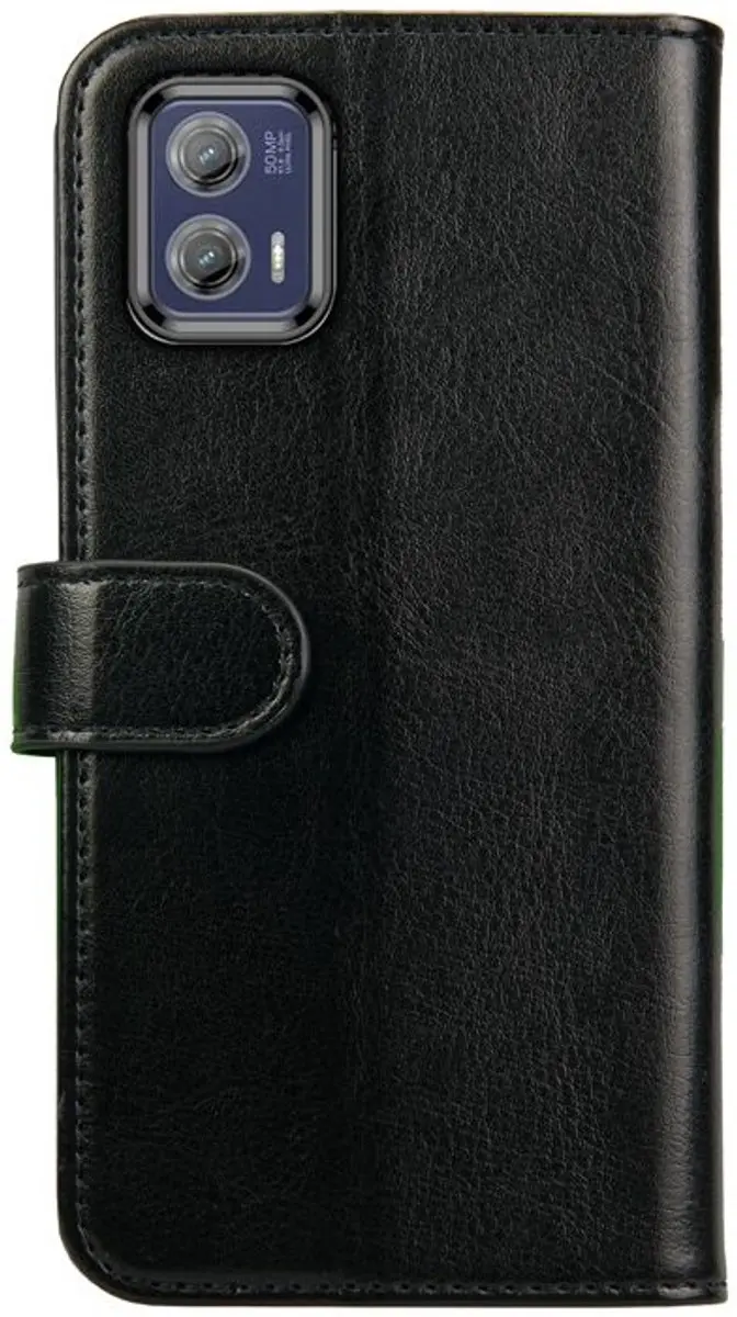 Rosso Element Book Case Wallet Moto G73 - 3 Pasjes - Zwart