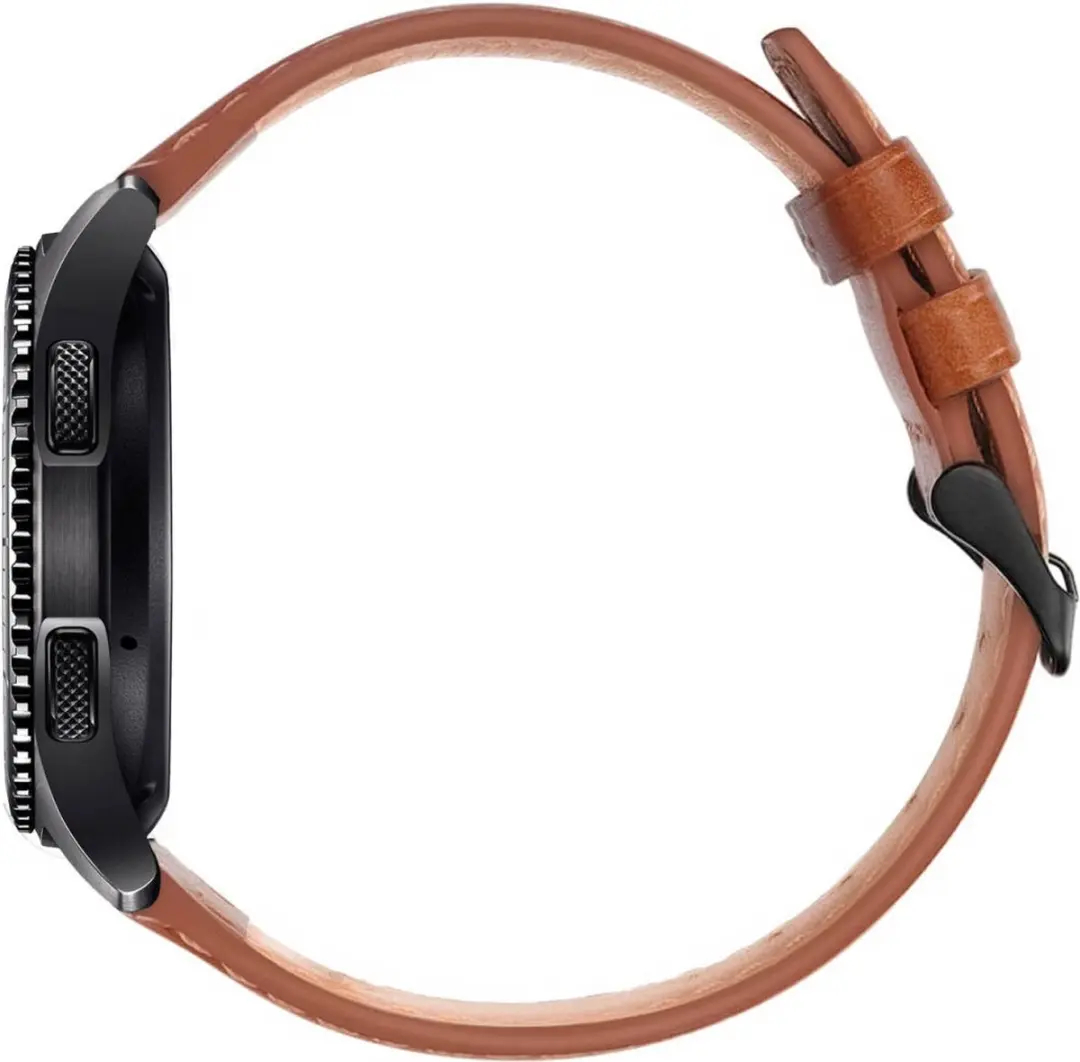 Rosso Deluxe Horlogeband 22mm - Echt Leer Bruin