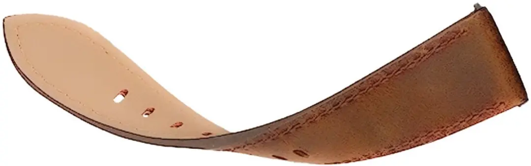 Rosso Deluxe Horlogeband 22mm - Echt Leer Bruin