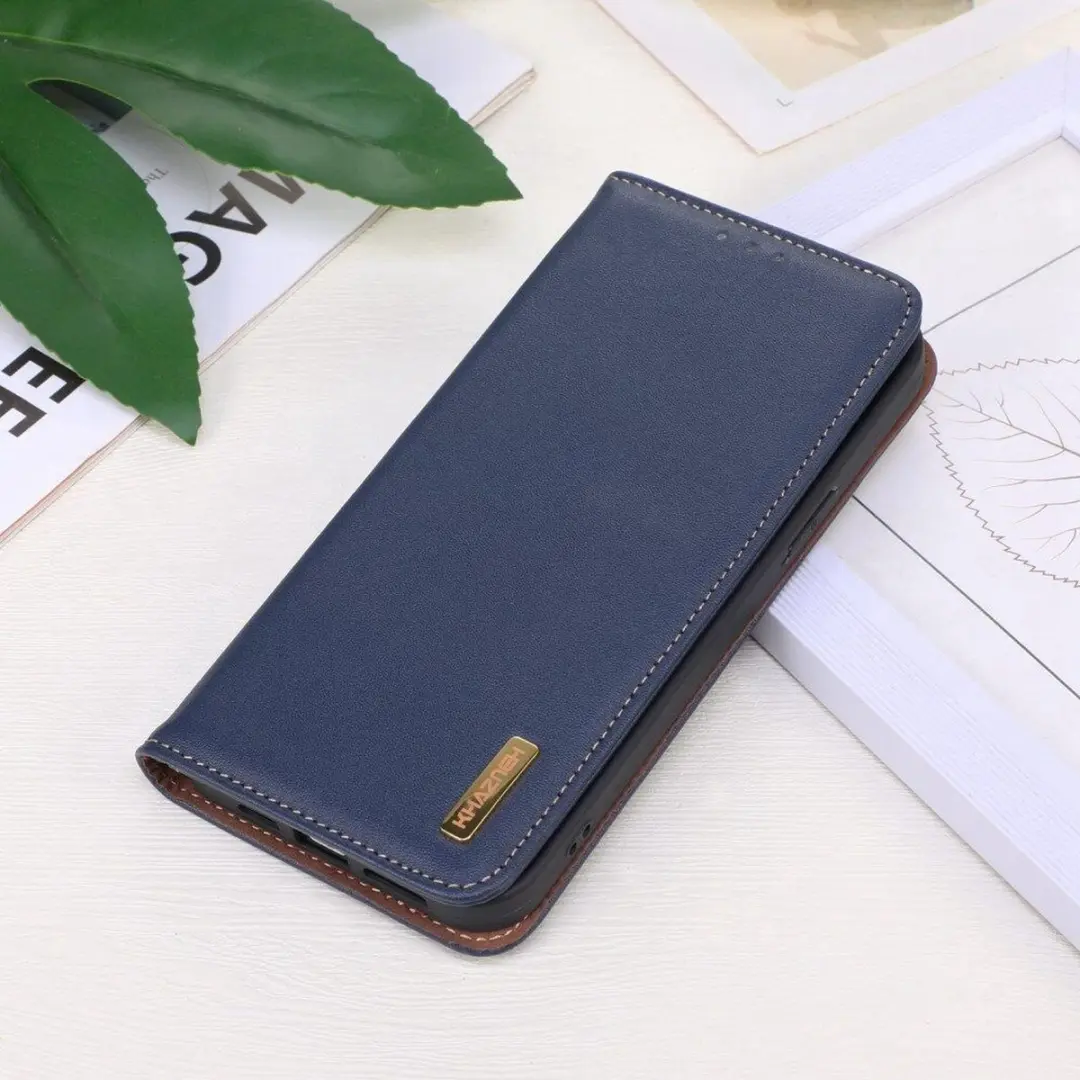 Khazneh iPhone 15 Pro Hoesje RFID Blauw