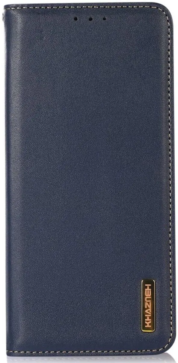 Khazneh iPhone 15 Pro Hoesje RFID Blauw