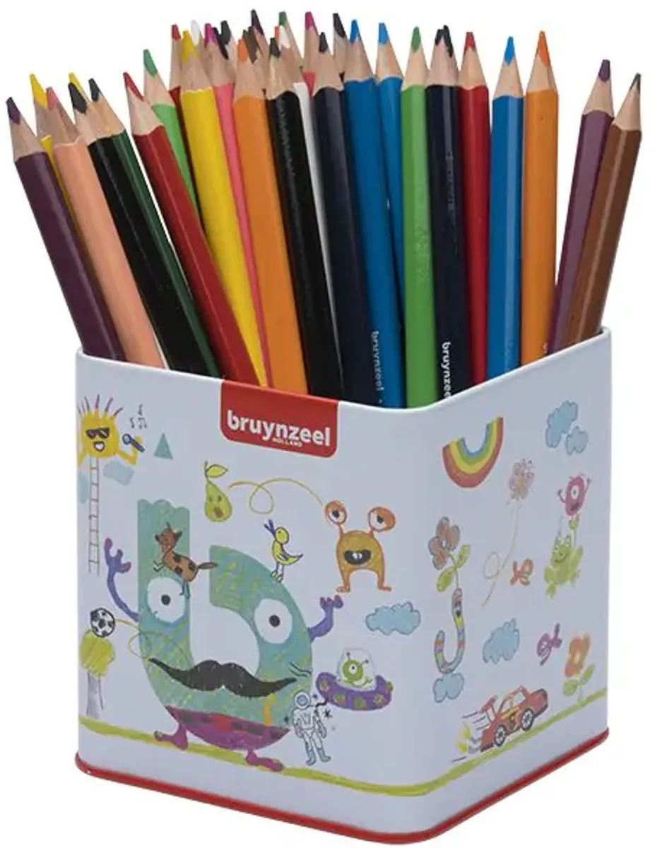 BRUYNZEEL Triple Grip Kleurpotloden 48 Stuks - Multicolor