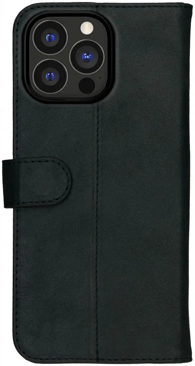 Rosso Deluxe Book Case iPhone 15 Pro Max 161994 - 3 Pasjes - Zwart