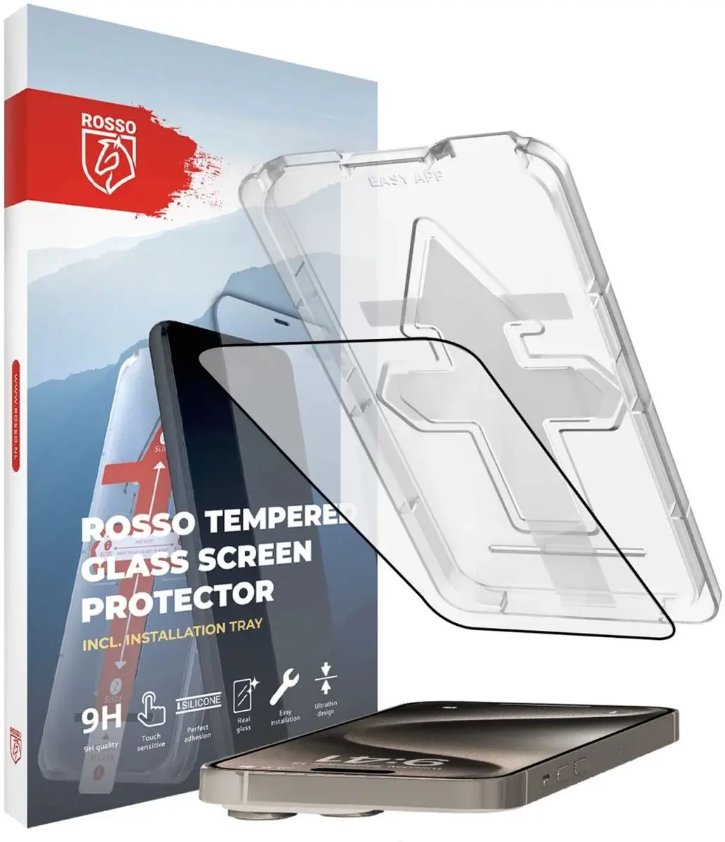Rosso Screen Protector Geschikt voor Apple iPhone 15 Pro