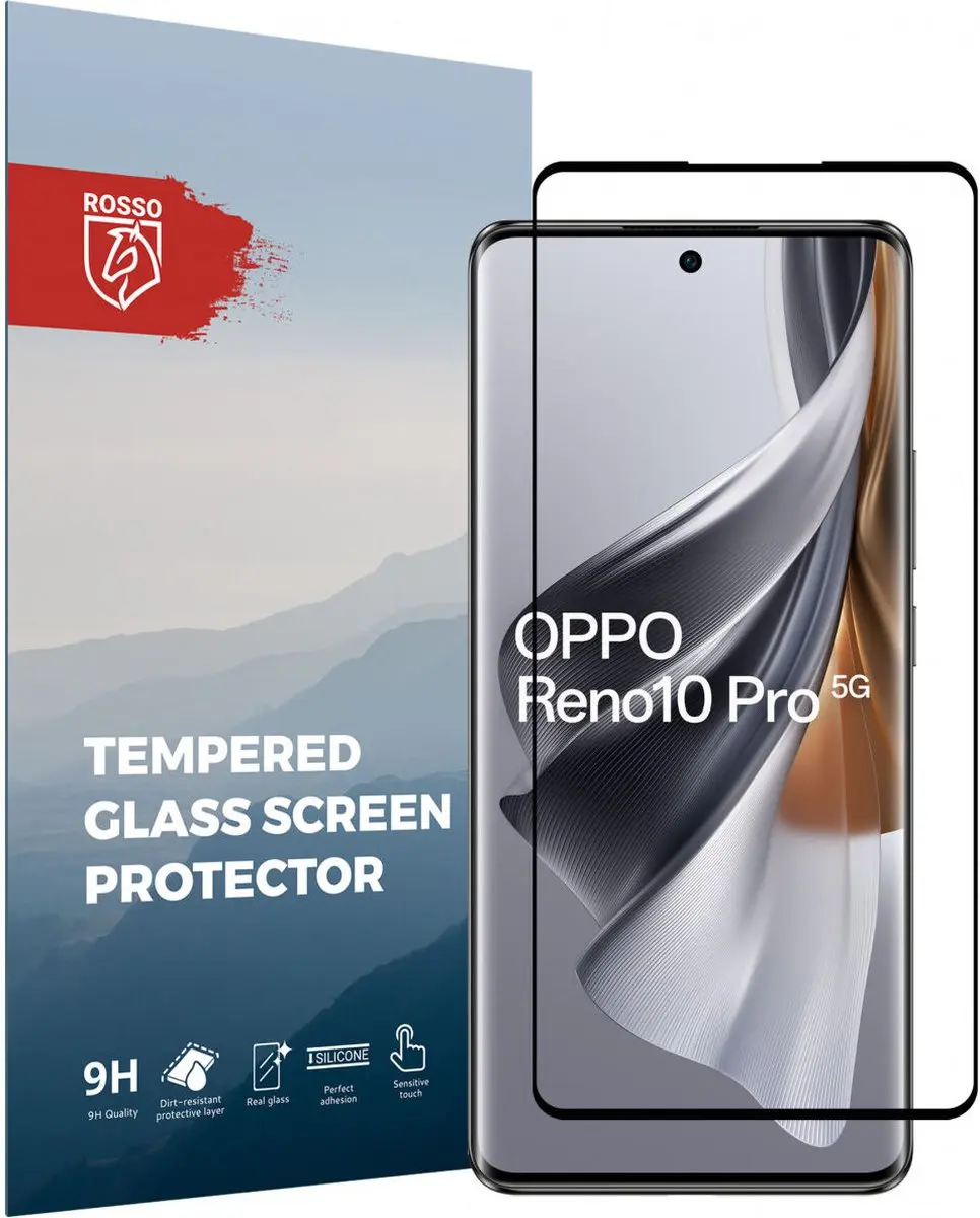 Rosso 9H Tempered Glass Screen Protector Geschikt voor Oppo Reno10 Pro