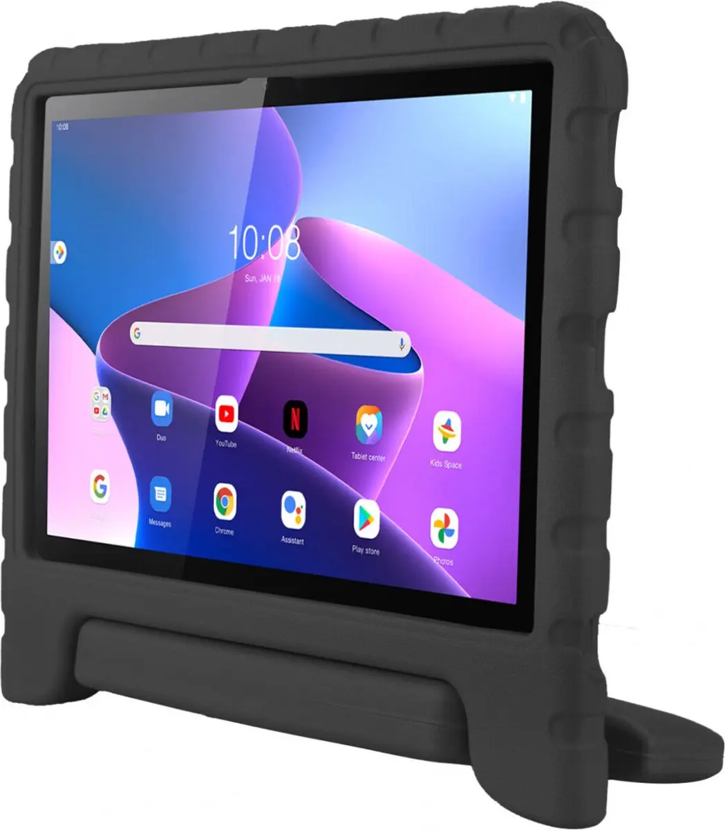 HappyCase Kinder Tablethoes Lenovo Tab M10 Gen 3 - Zwart