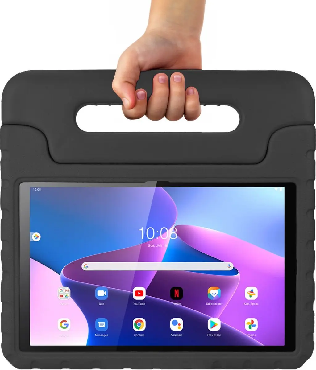HappyCase Kinder Tablethoes Lenovo Tab M10 Gen 3 - Zwart