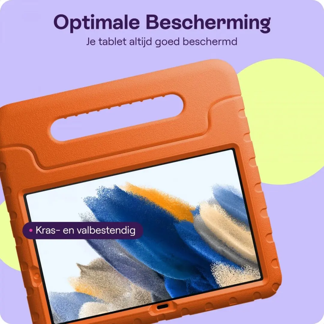 HappyCase Kinder Tablethoes Samsung Galaxy Tab A8 2021 - Oranje