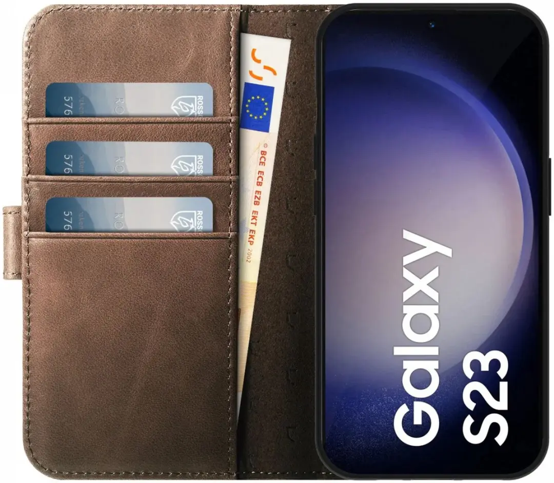 Rosso Elite 173780 Hoesje Samsung Galaxy S23 - Bruin