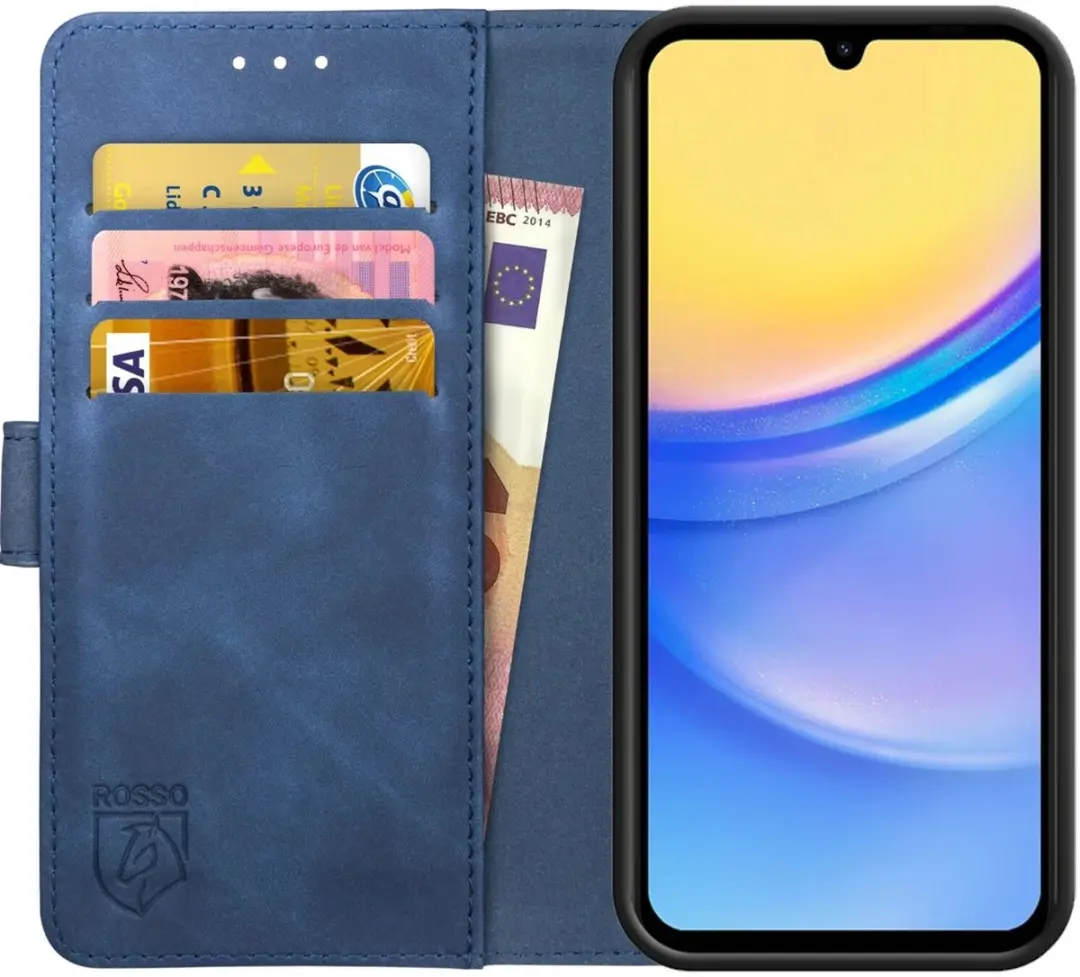Rosso Element Book Case Wallet Hoesje Geschikt voor Samsung Galaxy A15