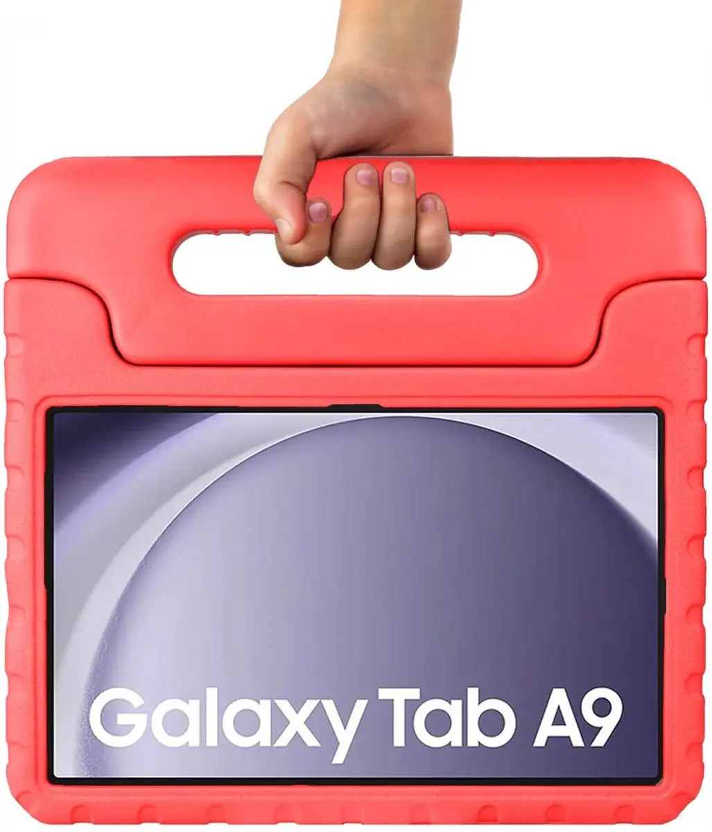 HappyCase Kinder Tablethoes Samsung Galaxy Tab A9 - 9 Inch - Rood - afbeelding 6 van 6