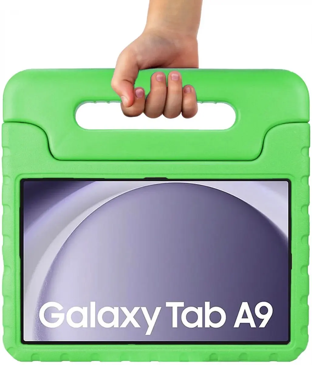 HappyCase Kinder Tablethoes Samsung Galaxy Tab A9 - Groen
