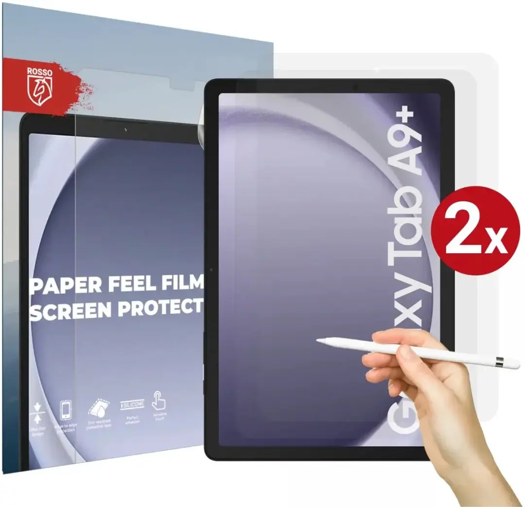 Rosso Paper Feel Screen Protector 182507 - Duo Pack - Transparant