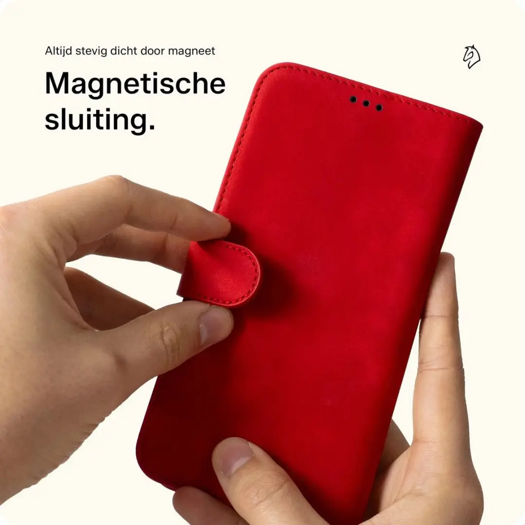 Rosso Element Wallet Book Case 183512 - Samsung Galaxy A55 - Rood