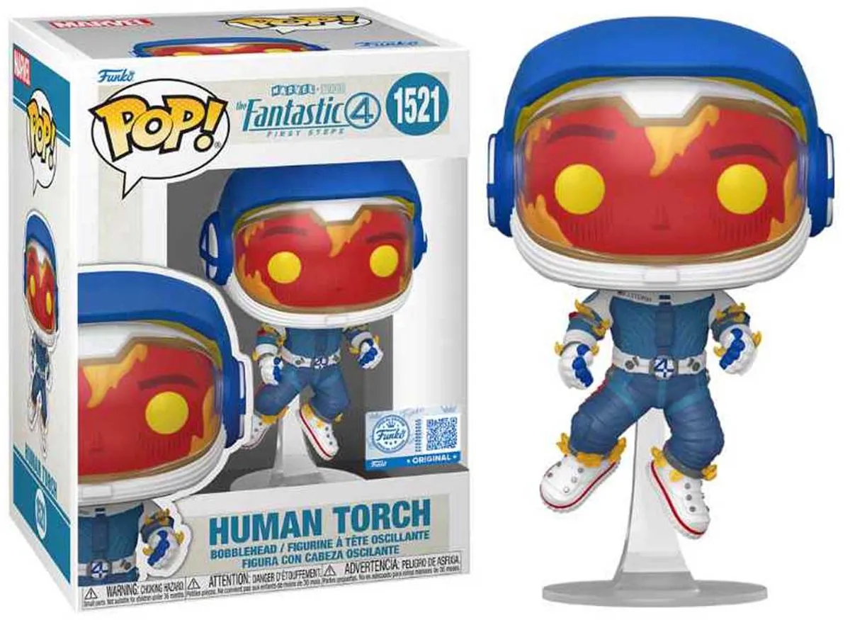 Funko Pop! Human Torch #1521 Fantastic Four - Multicolor